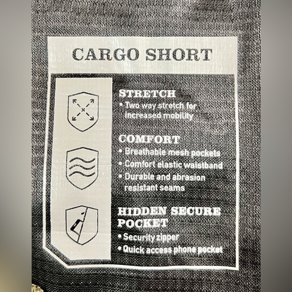 ORVIS Men’s Olive Night Green Cargo Shorts, Pockets Stretchy Size 40 Gorpcore - Picture 4 of 15